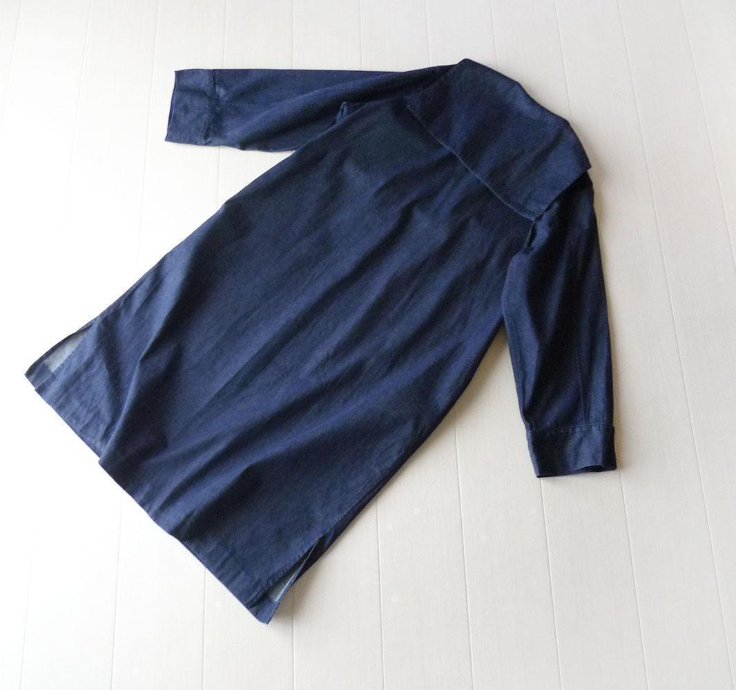 美品 ROKU ロク 2,3万 デニム セーラーカラー ワンピース B&Y Z