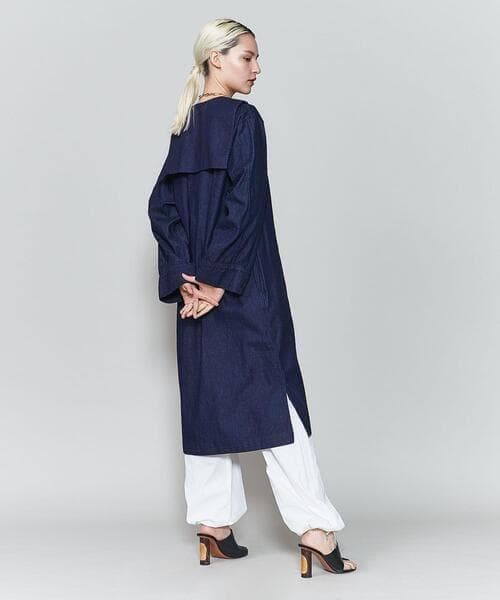 美品 ROKU ロク 2,3万 デニム セーラーカラー ワンピース B&Y Z