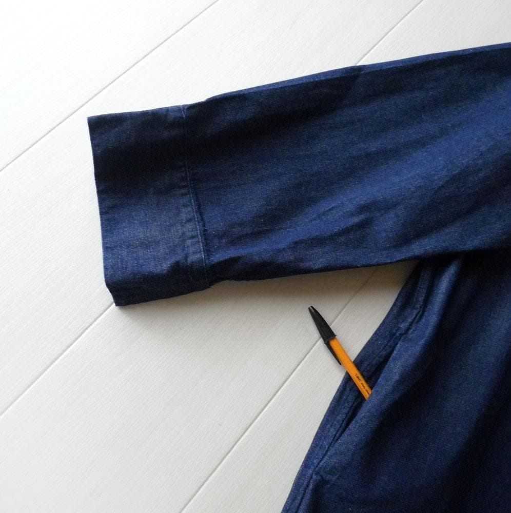 美品 ROKU ロク 2,3万 デニム セーラーカラー ワンピース B&Y Z