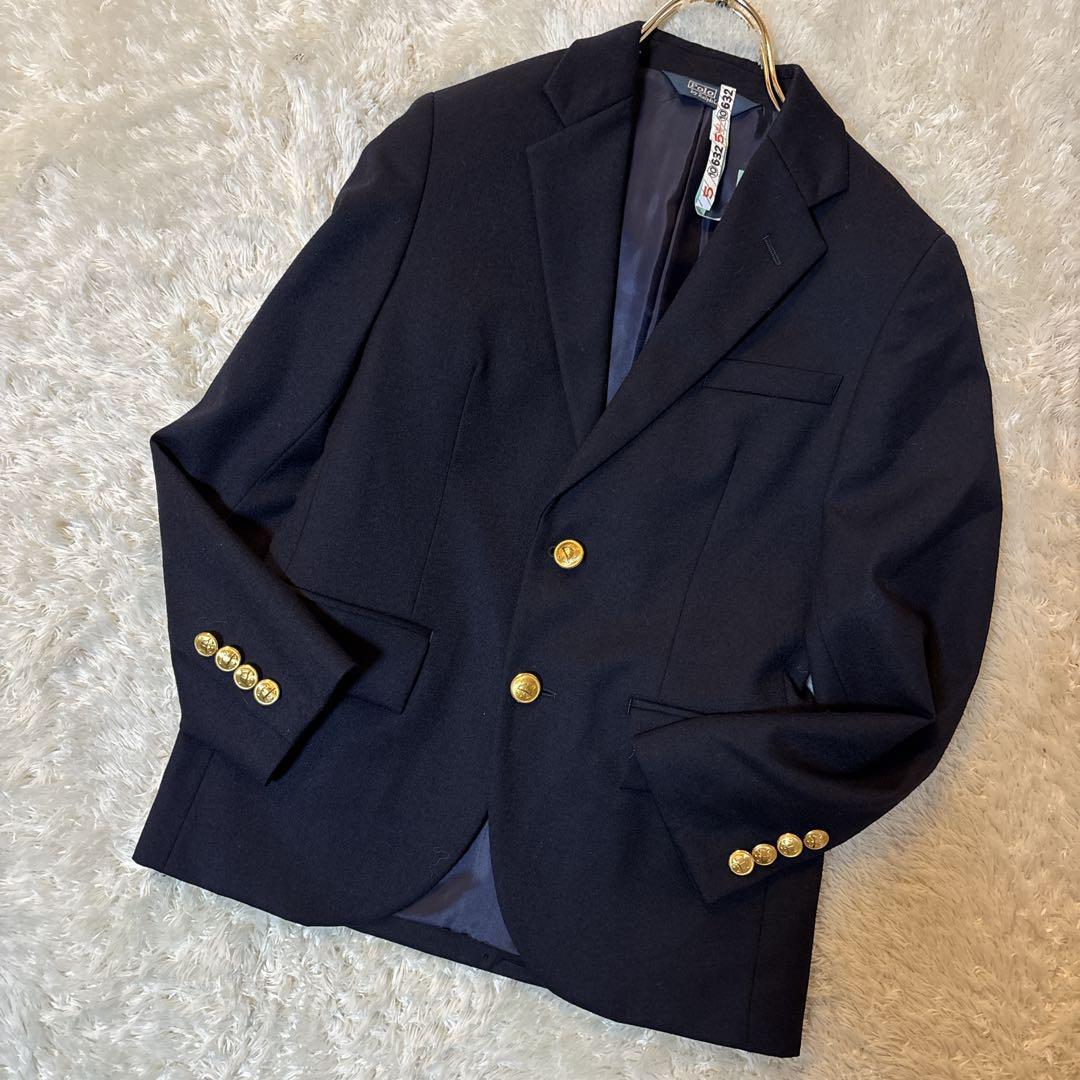 未使用級＊ポロラルフローレン　4点セット　フォーマルスーツ　紺ブレ　金ボタン