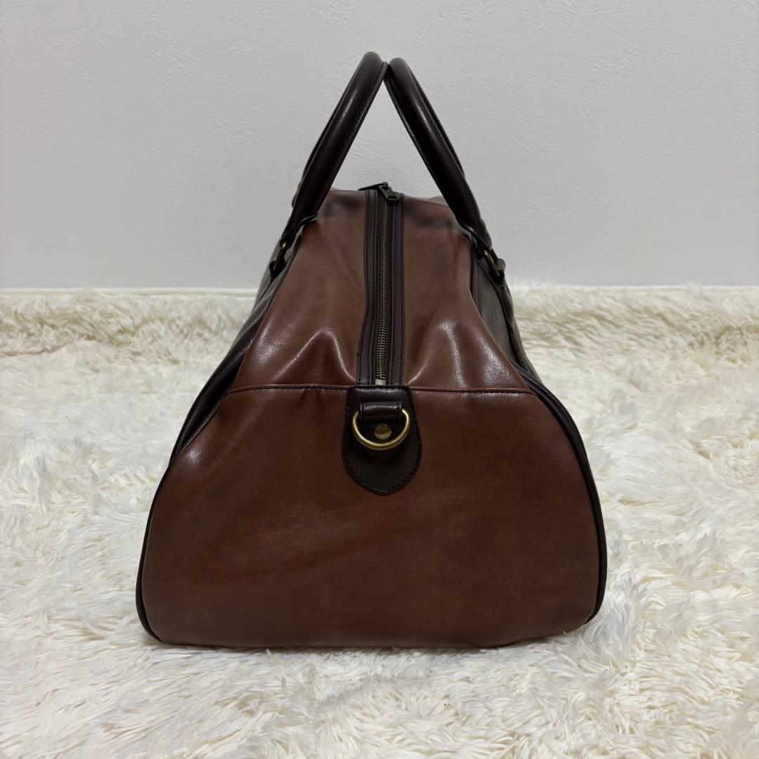 【美品】フレッドペリー ボストンバッグ オールレザー 月桂冠