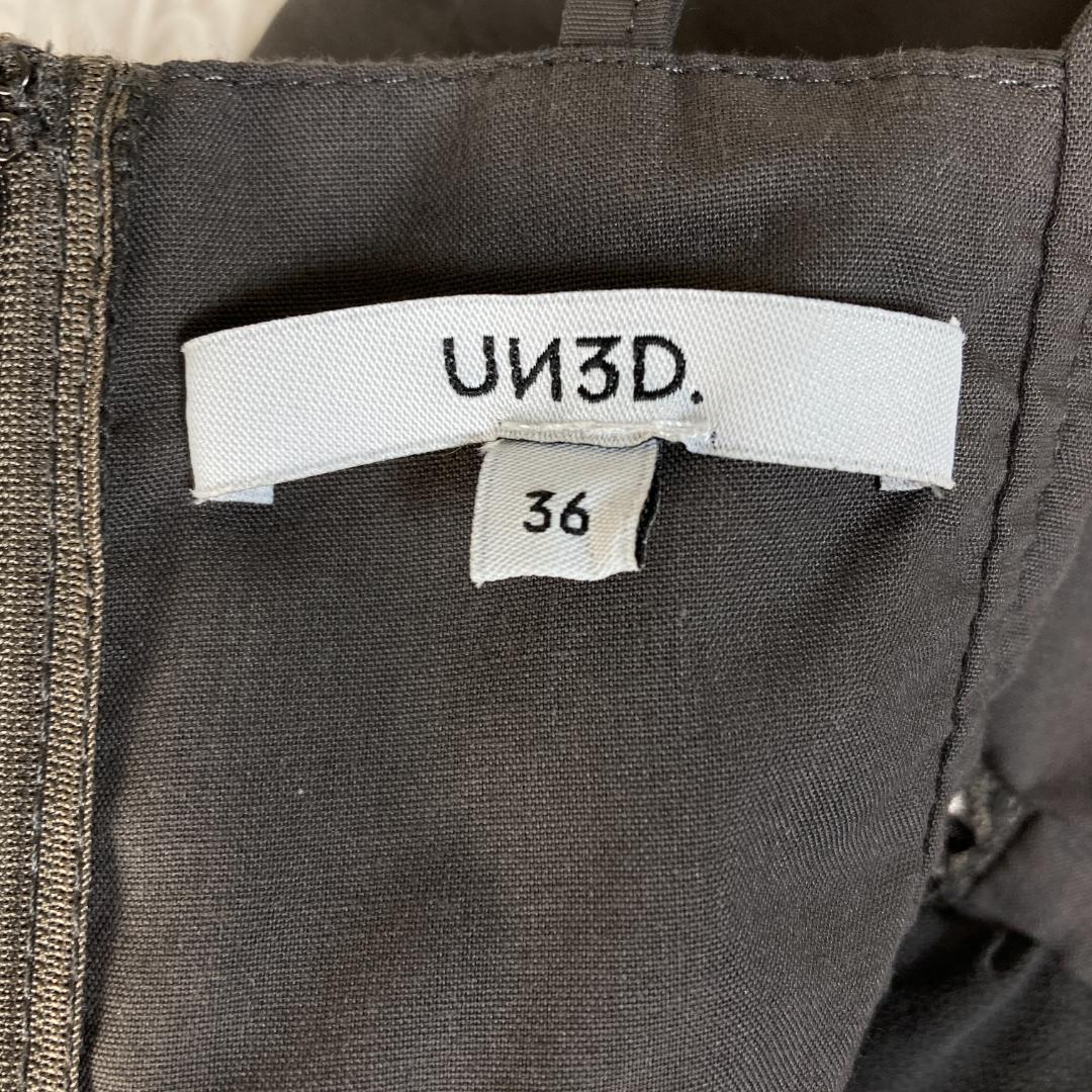 UN3D.　アンスリード　サイドオープンバルーンワンピース　36　グレー