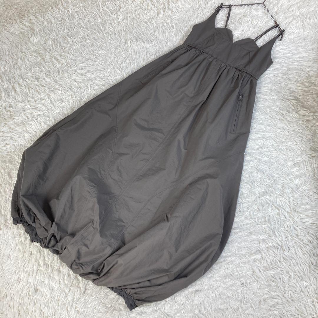 UN3D.　アンスリード　サイドオープンバルーンワンピース　36　グレー