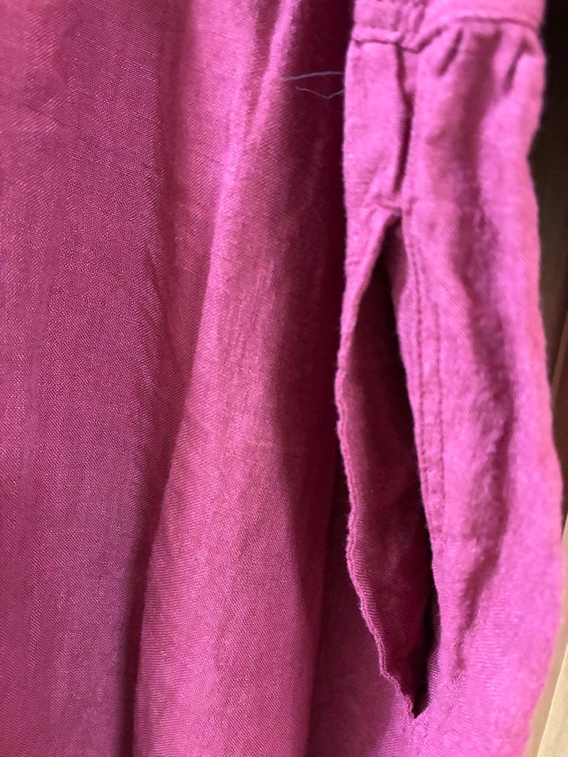 iCHi Antiquites(イチアンティークス)リネンワンピース　レッド