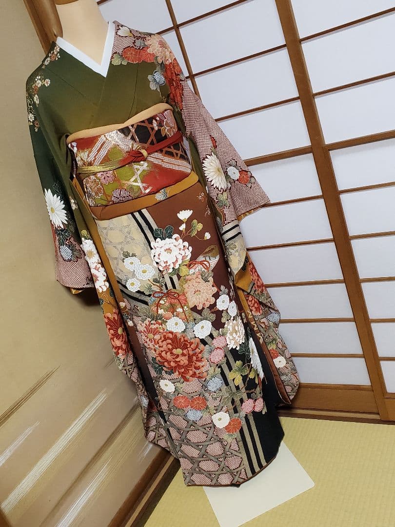 【1/12終了＊フルセット】振袖　袋帯　帯揚げ　帯締め　トールサイズ　お直し無料