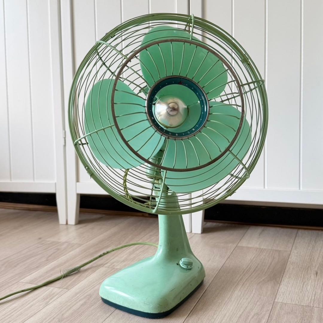 MITSUBISHI 三菱扇風機　３枚羽　動作確認済　ビンテージ　DM-12HC