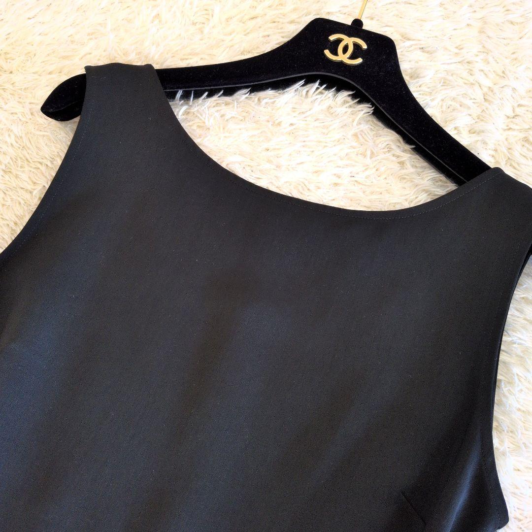 日本製★FOXEY　チュニック　フリル　花柄レース　光沢　40