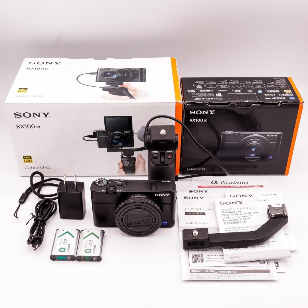 【超美品】SONY RX100m7 超望遠高級コンデジ グリップ付 VLOG