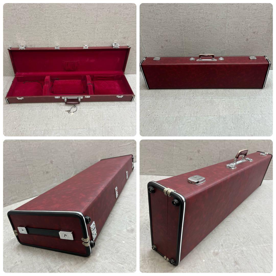 初心者おすすめ　細棹長唄三味線　正寸　和紙胴　木撥　駒　レザーハードケース