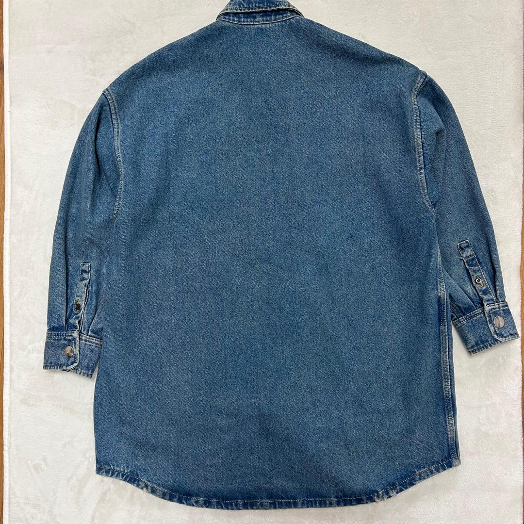 【極美品】プラダ デニムシャツ　オーバーサイズ　36 S