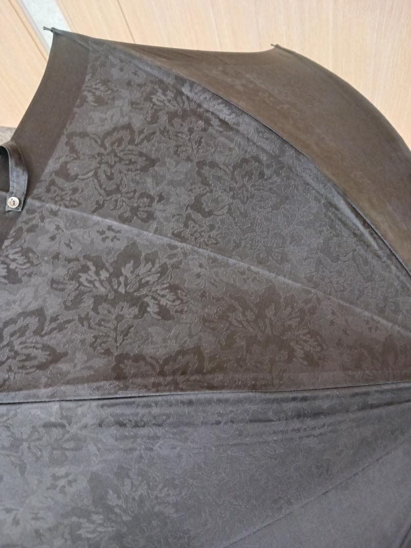 〔値下げ‼〕銀座和光　WAKO長傘　婦人用　持ち手皮　金の飾り付き 未使用　黒