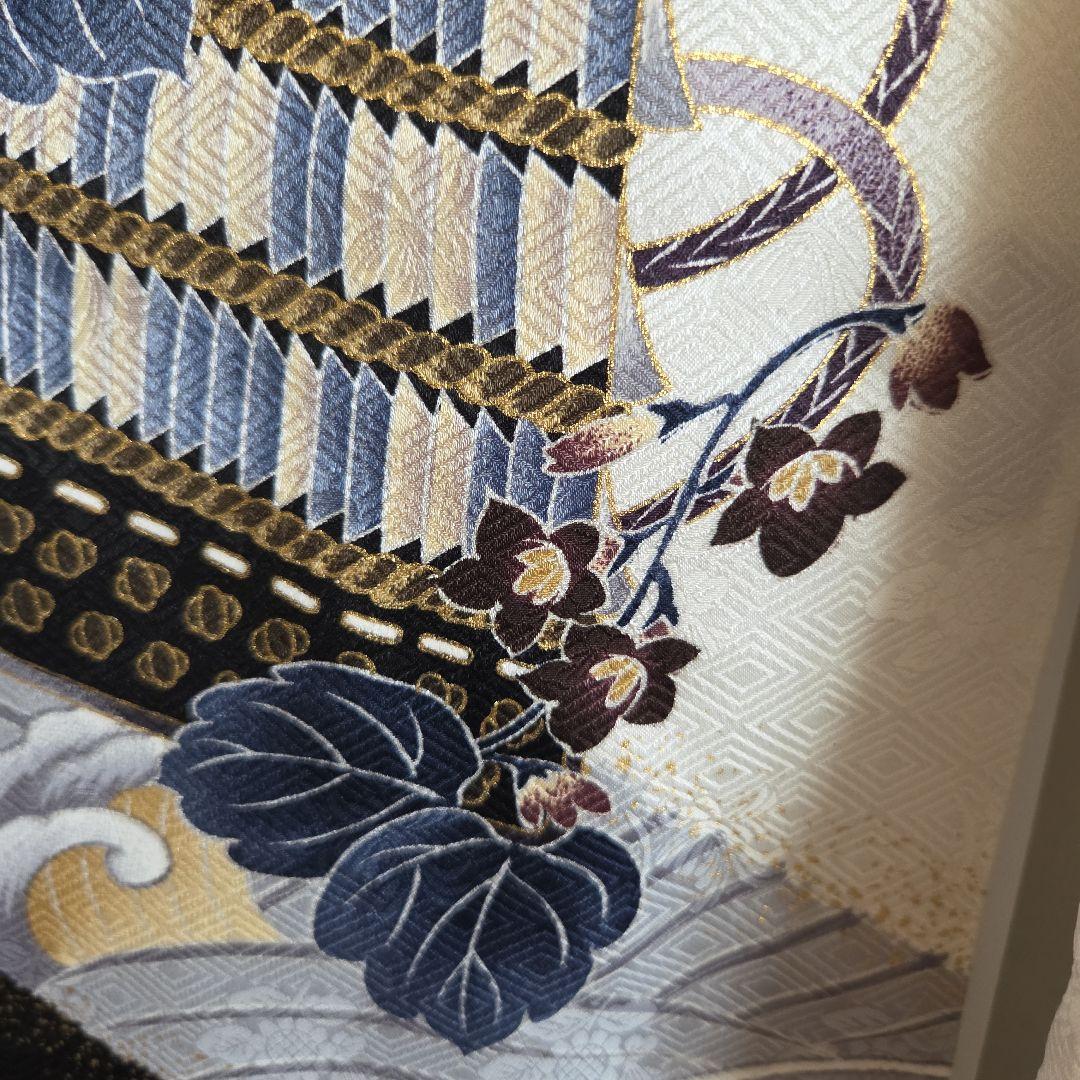 No22 正絹　男の子お祝い着物　産着　長襦袢付き　七五三　美品