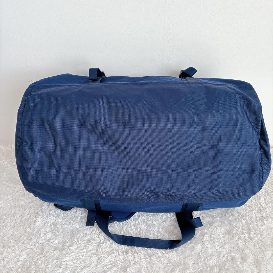 【良品】ノースフェイス　M ネイビー　ダッフルバッグ　2way 70L