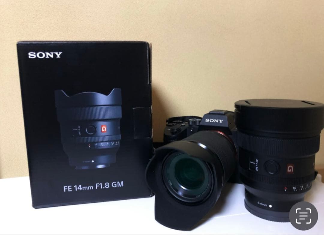 SONY アルファ3 and FE 14mm F1.8 GM 本体と箱付き