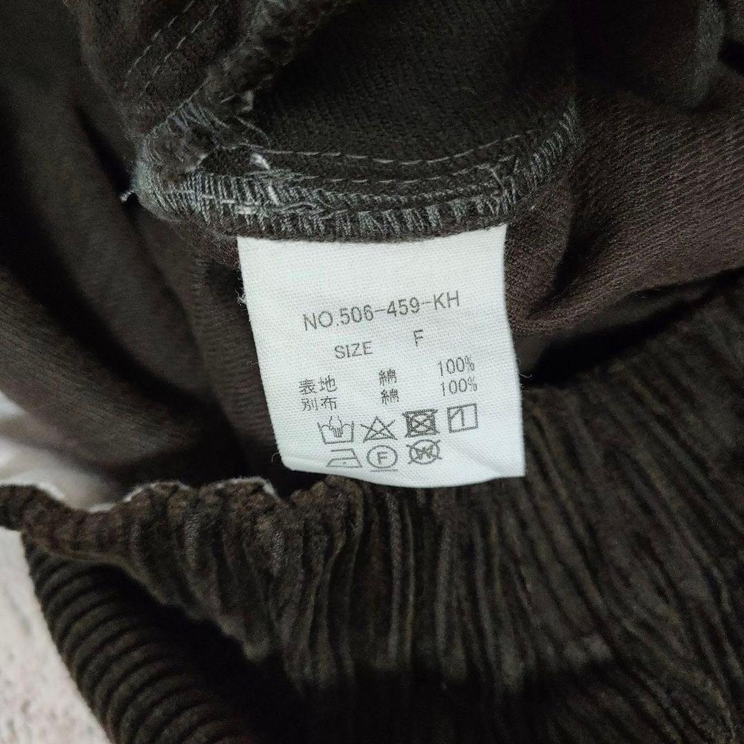 HUIS. 遠州織物 シャトルコーデュロイバルーンパンツ（太畝・カーキ）日本製