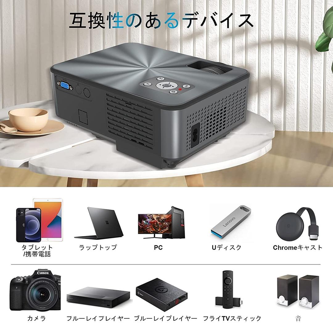 【映像美 高スペックシアター❗】プロジェクター小型5G 1080P 4K対応