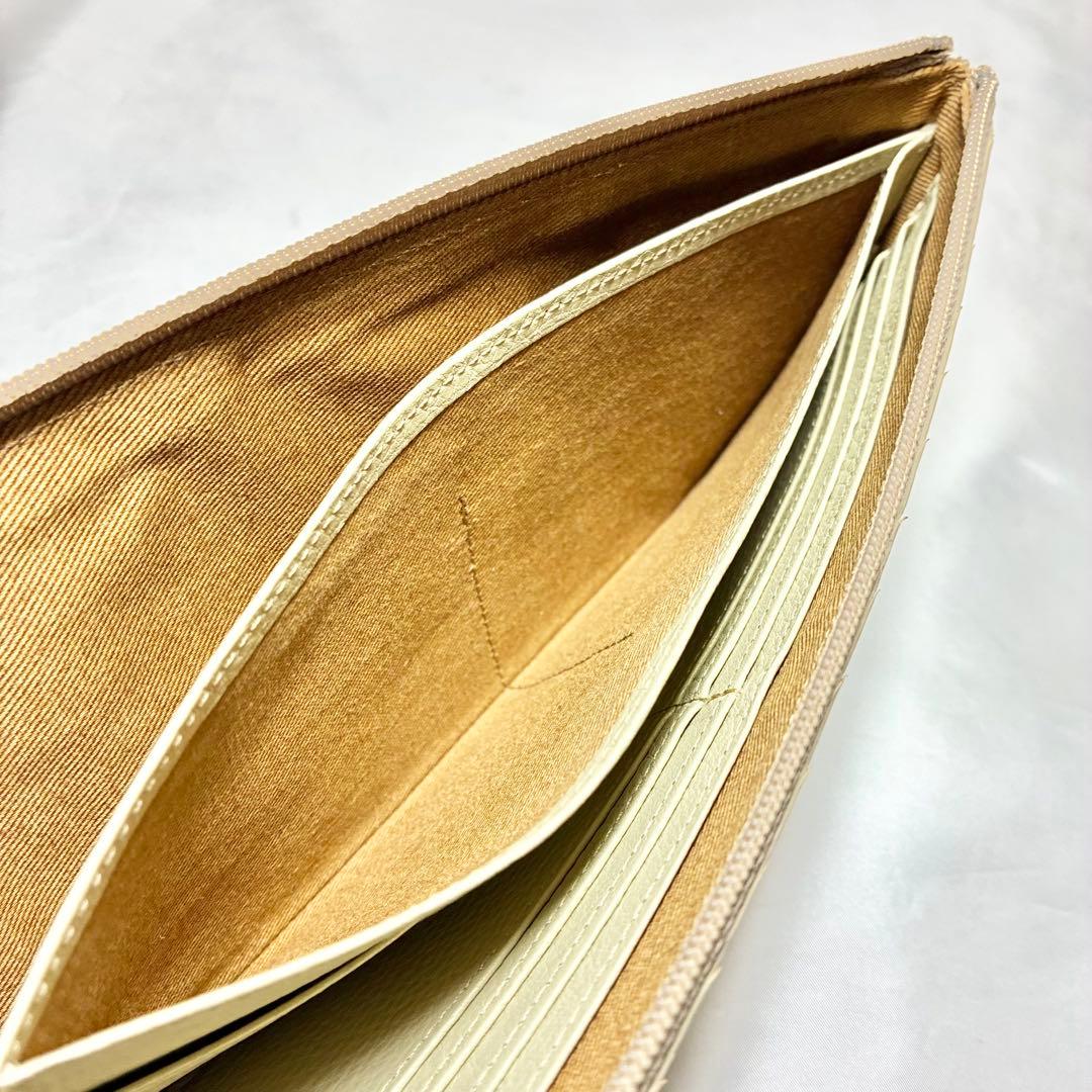 専用【未使用級】　アタオ　長財布　リモ　パイソン　HAKU 箔　L字ファスナー