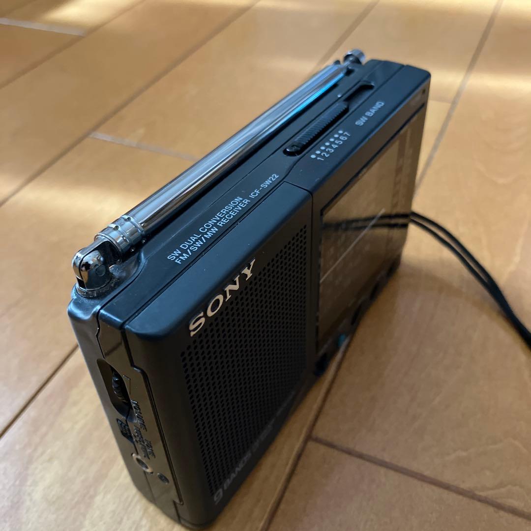 SONY ICF-SW22 9バンドポータブルラジオ 美品　ラジオ受信確認済み