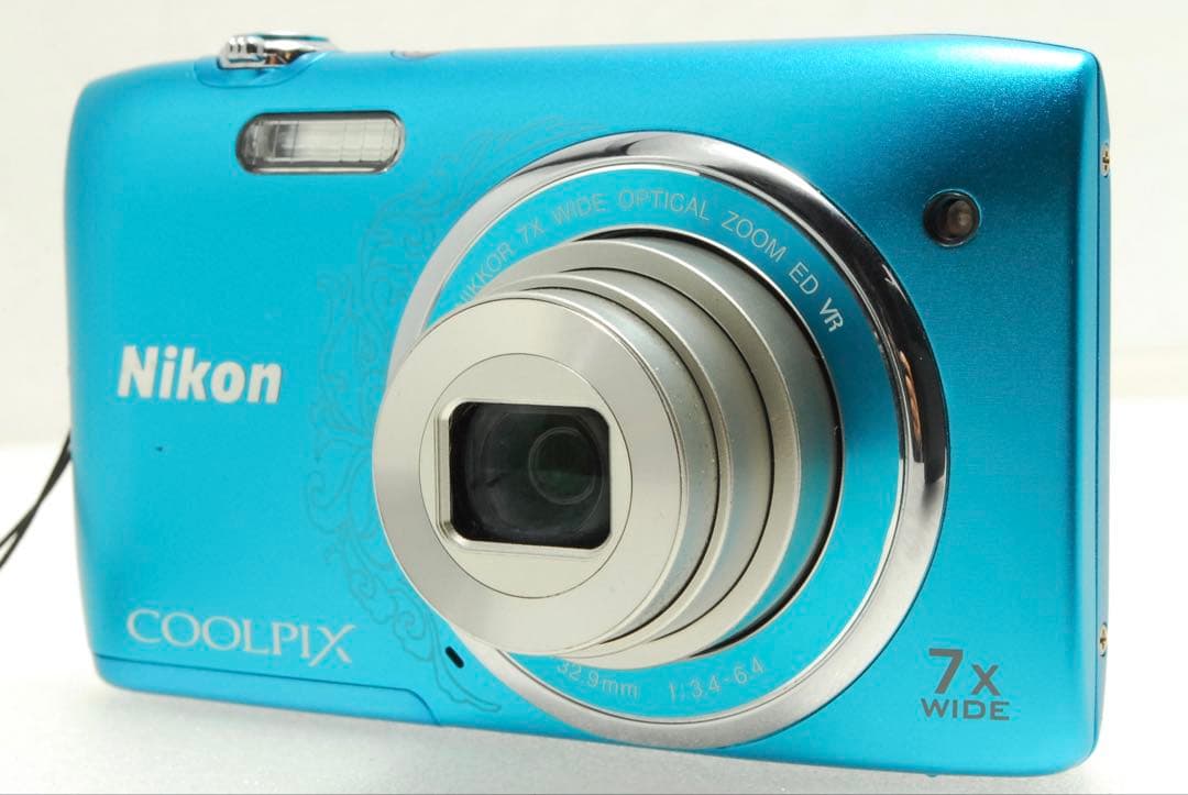 Nikon COOLPIX S3500 ❤️スマホ転送 動作確認済 ブルー ニコン
