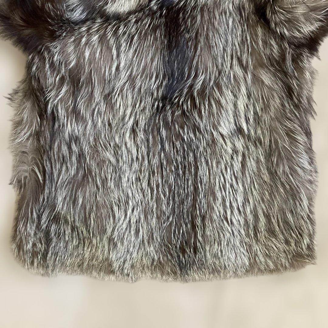 シルバーフォックス ハーフコート 毛皮 11号
