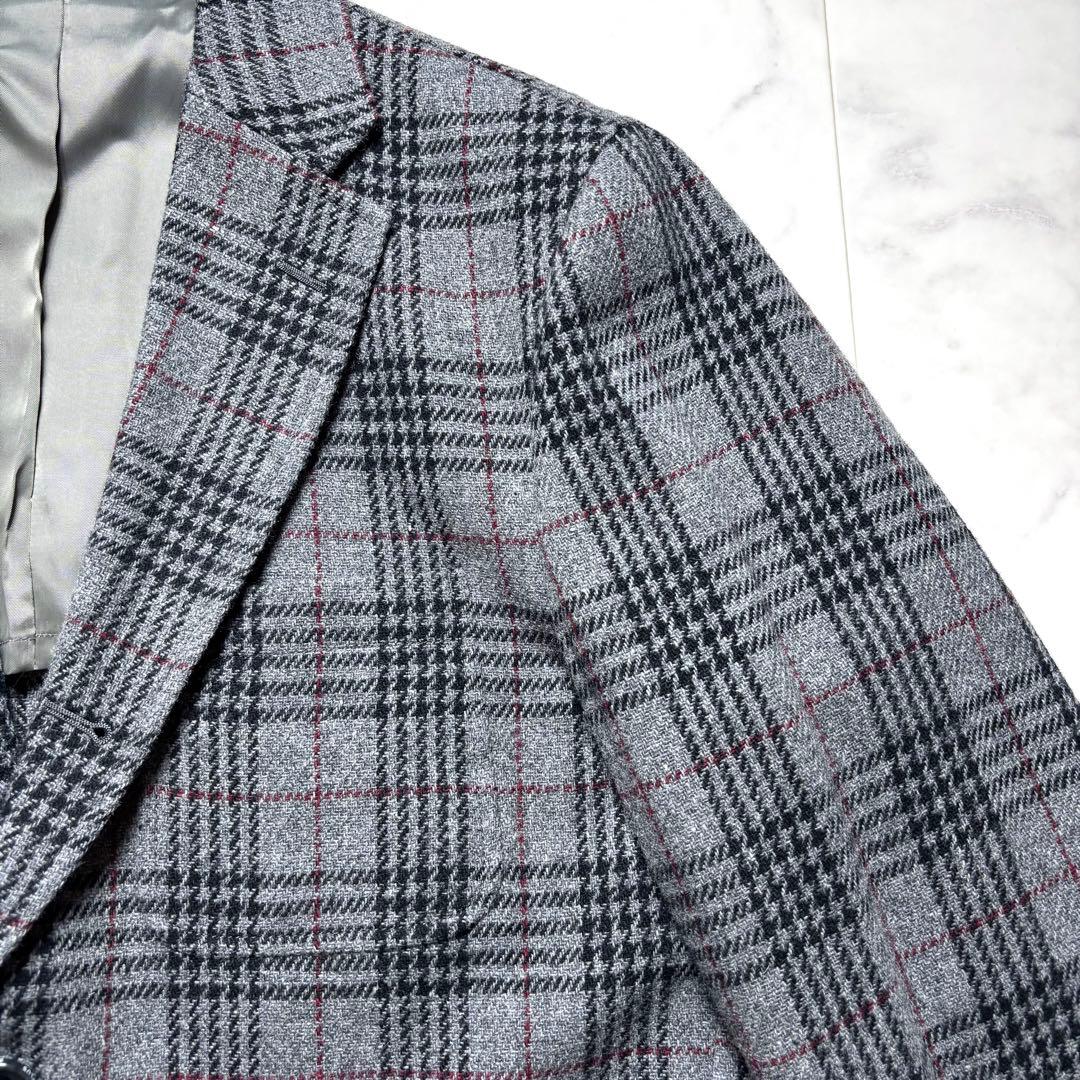 極美品✨ビームスプラス テーラードジャケット ツイード ウール グレンチェック