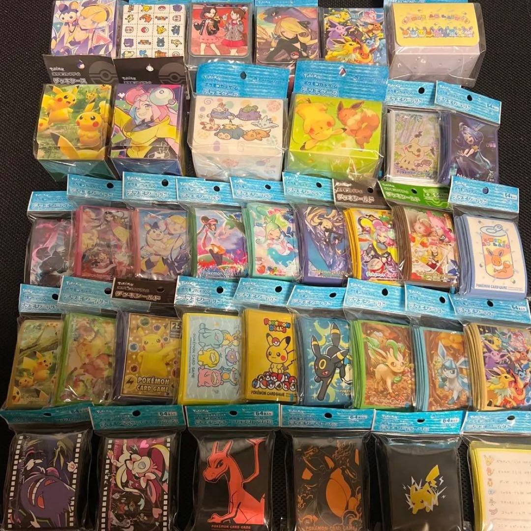 ポケカ　デッキケース　10個　デッキシールド　26個　計36個
