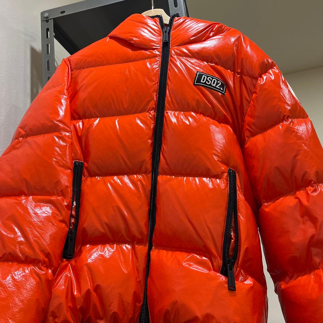 DSQUARED2 21AW光沢 フーディーダウンジャケット サイズ50