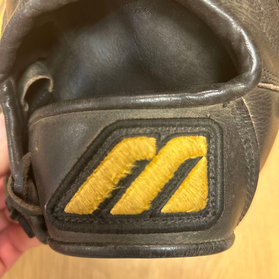 ミズノプロ　外野用　硬式野球グローブ 黒 レザー　ビックＭ