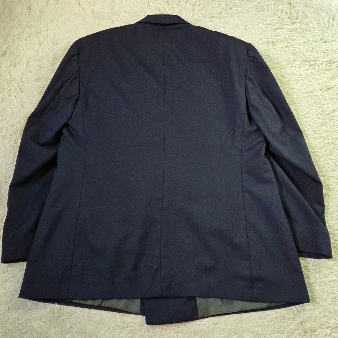 美品 バーバリー ダブル 紺ブレ 金ボタン サイズXL相当 ダークネイビー