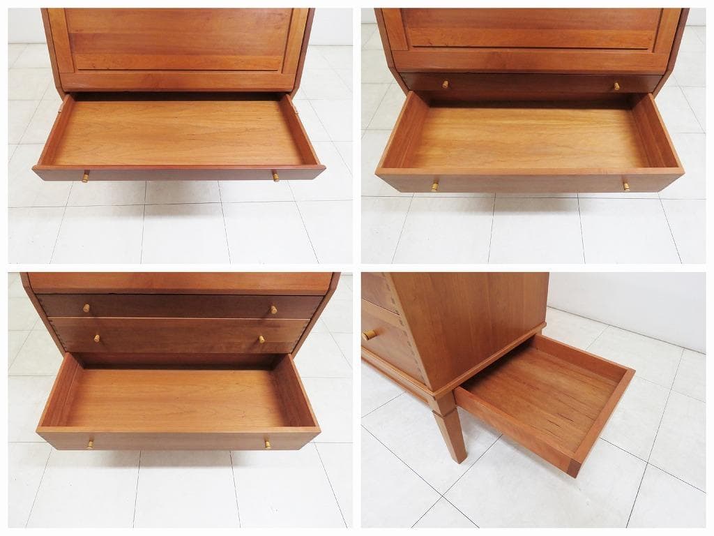 北欧■デンマーク ライティングビューロー■チーク無垢材■デスク チェスト