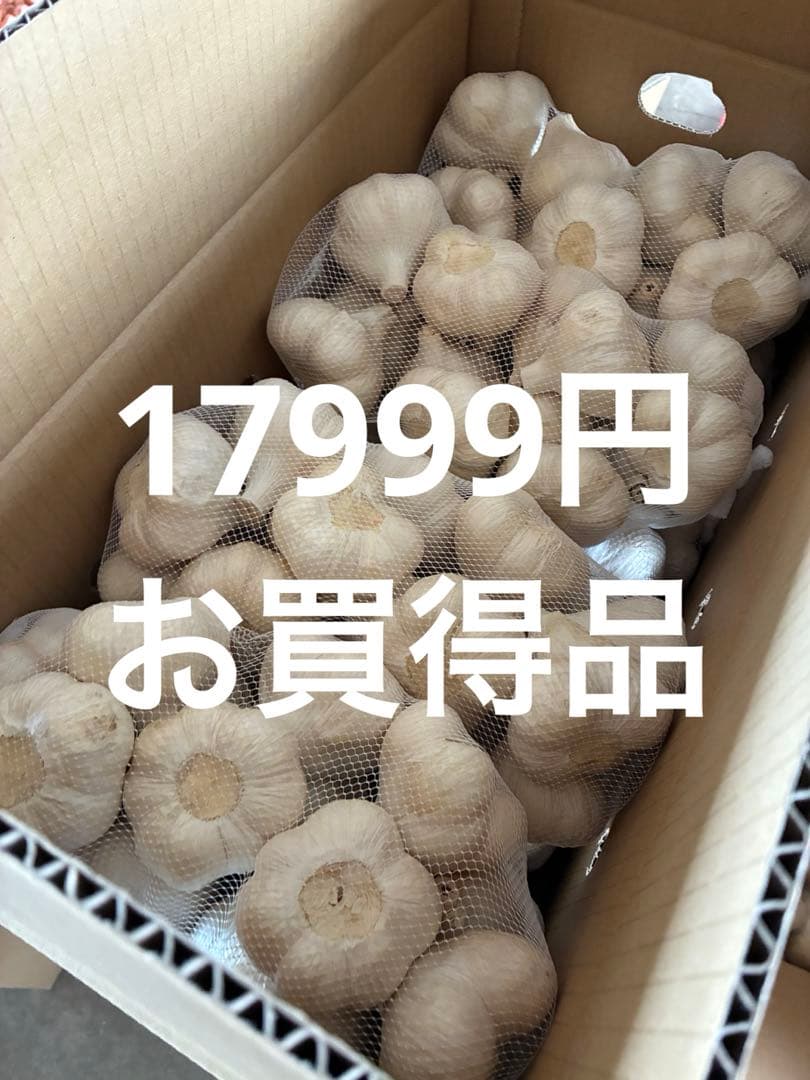 新物　青森県にんにく10Kg Ｌ