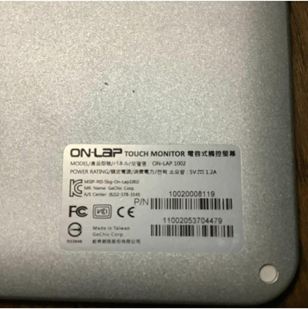 Gechic On-Lap 1002 モバイルディスプレイ　タッチパネル