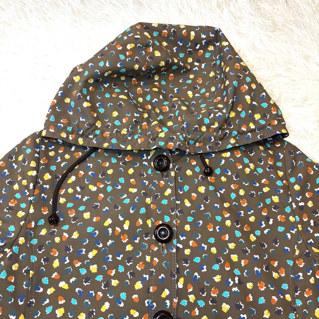 【未使用】バーバリー ブルーレーベル レインコート 総柄 ポーチ付き 38 M