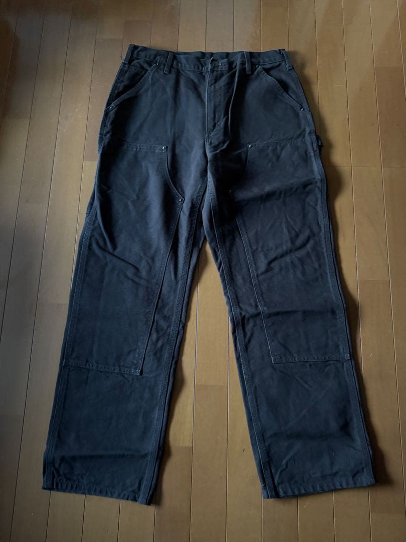 カーハート　Carhartt ダブルニー　ブラウン　ダック vintage