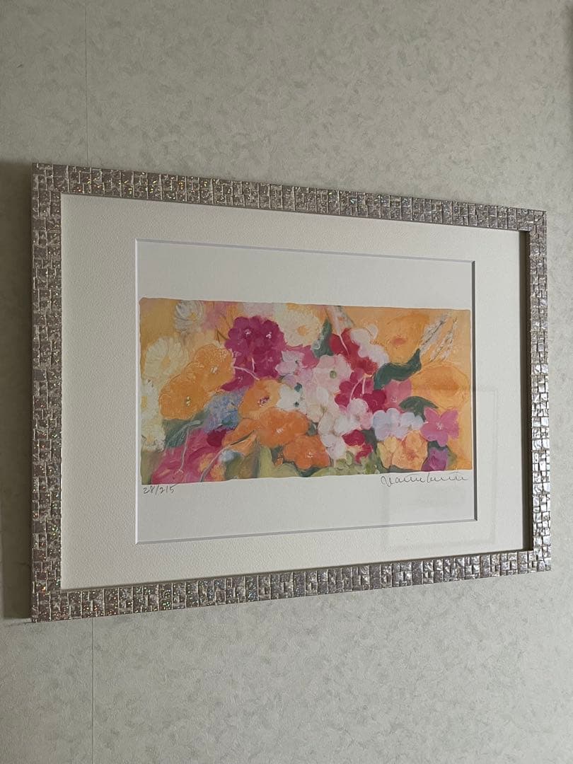 新品額入り版画　ジニー・キム　証明書付限定ジクレー　直筆サイン、EDあり