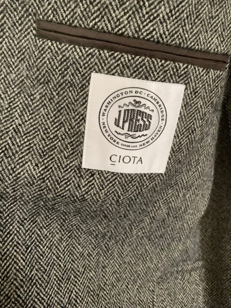 CIOTA J.PRESS ヘリンボーン ツイード ウール スビンジャケット 6