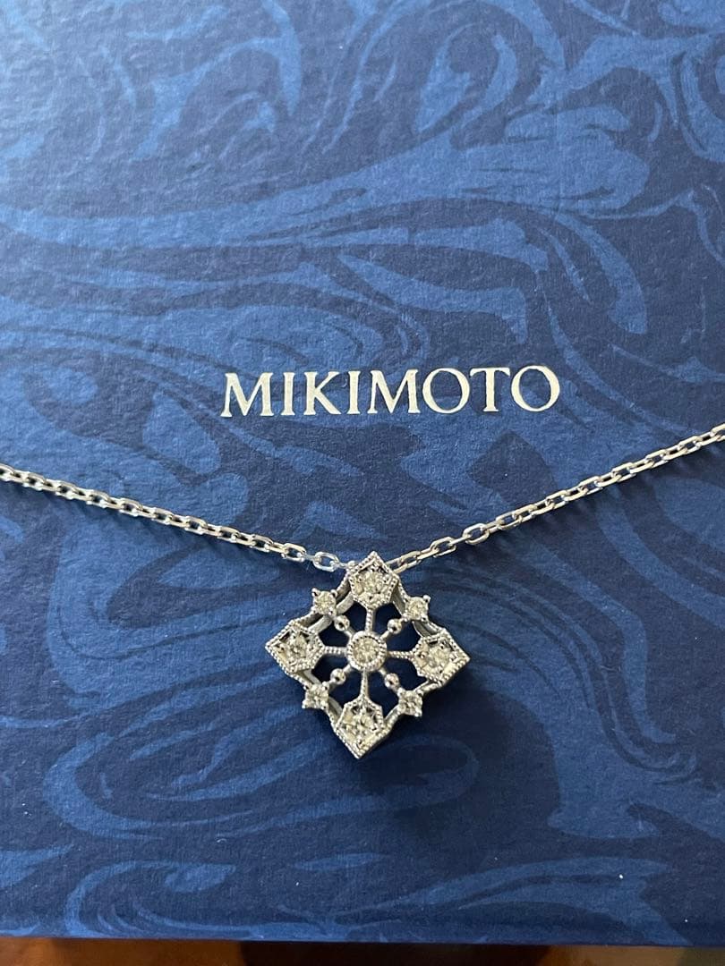 お値下げ⭐️MIKIMOTOダイヤネックレス