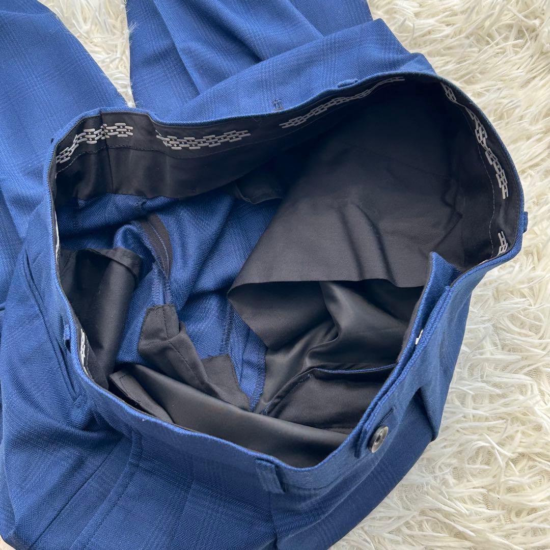 極美品✨ ガルニエ 近年モデル スーツ 大きいサイズ LL 3ピース チェック柄