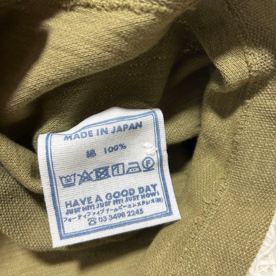 良品✨45R ジンバカノコの33色馬ポロ R刺繍 ゆったり ポロシャツ カーキ