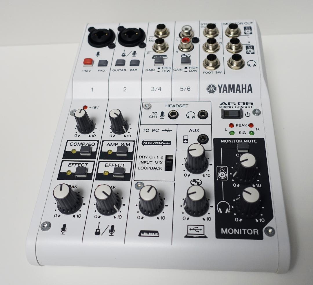 (中古)YAMAHA AG06 オーディオインターフェース 箱無し