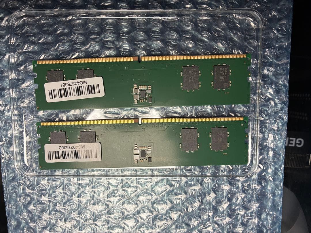 SKhynix DDR5メモリ PC5-5600B 8GB2枚