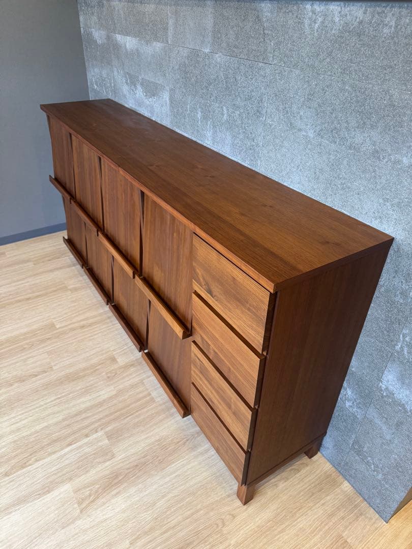 【美品】マガジンレコードラック 本棚 ウォールナット、高野木工 W1800