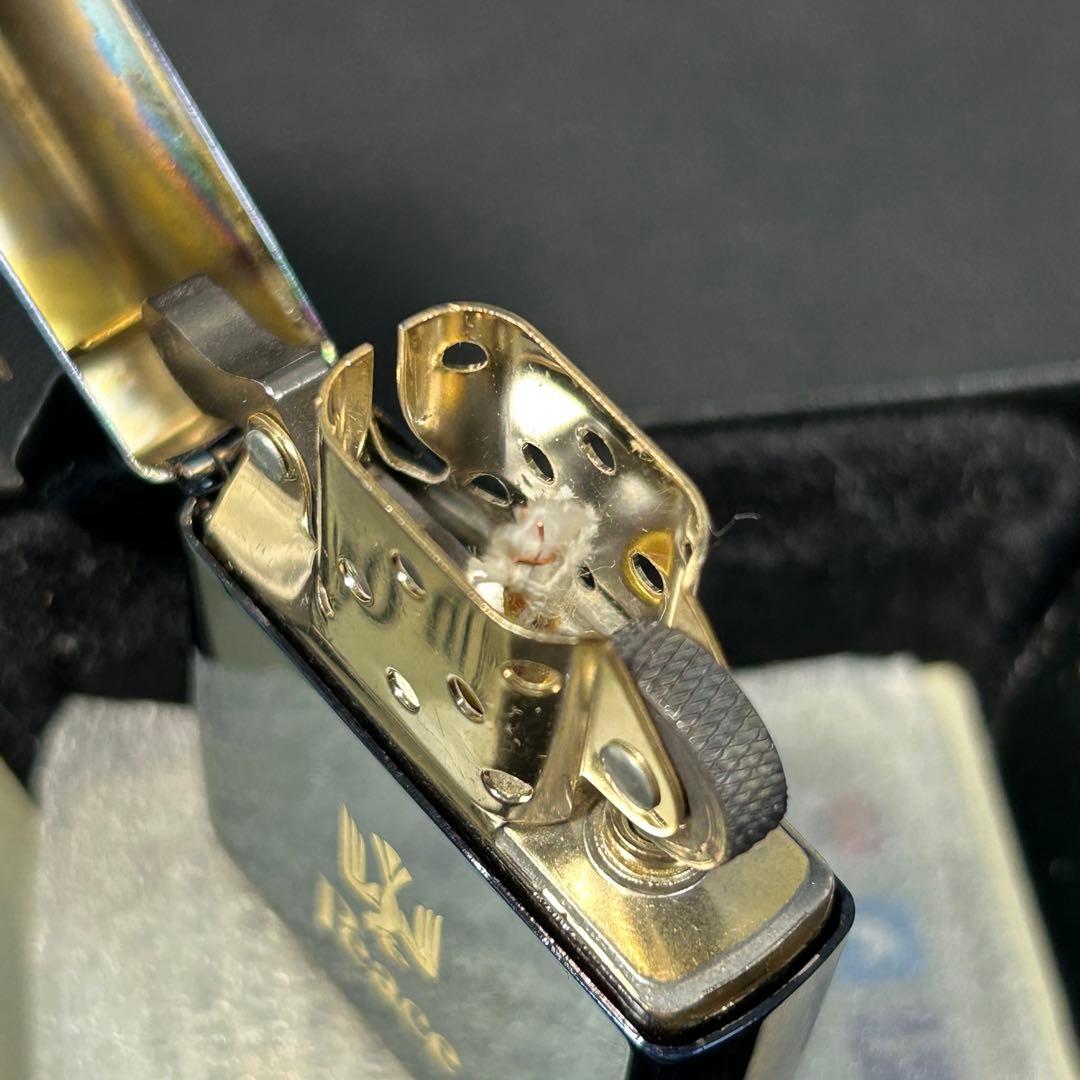 ジッポー　ピース　ブルーチタン