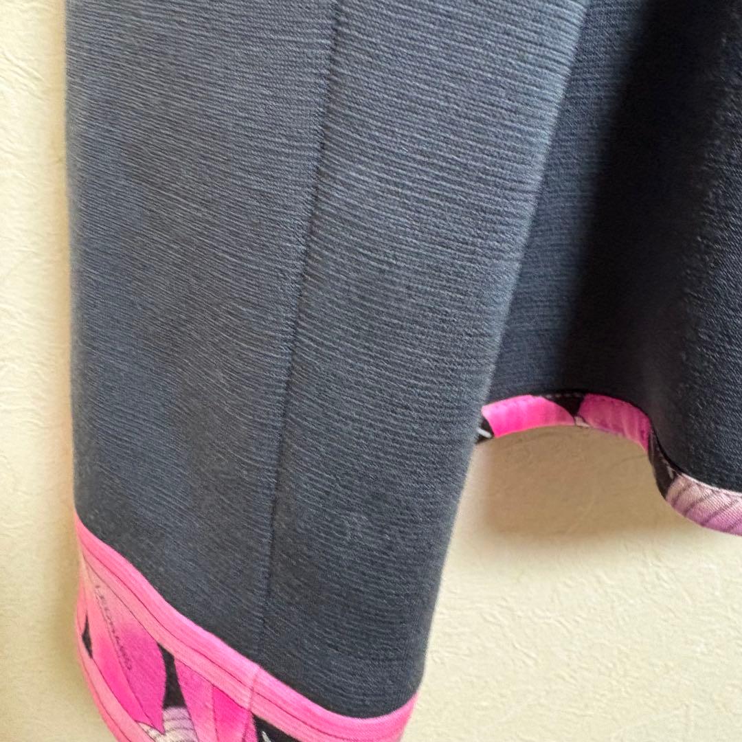 レオナール ウール混 テーラードジャケット グレー 9AR