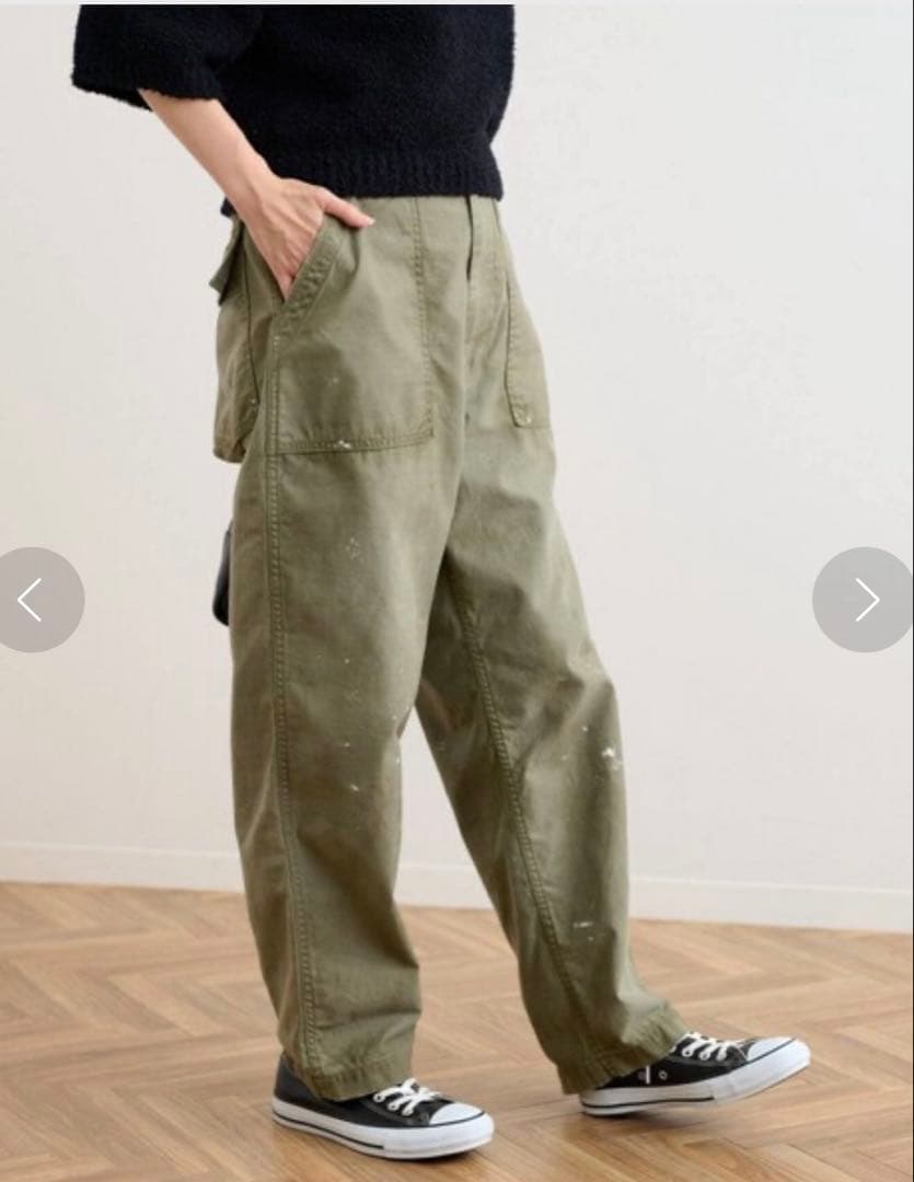 FRAMeWORK JOHNBULL バックサテンHWベイカーパンツ ジョンブル