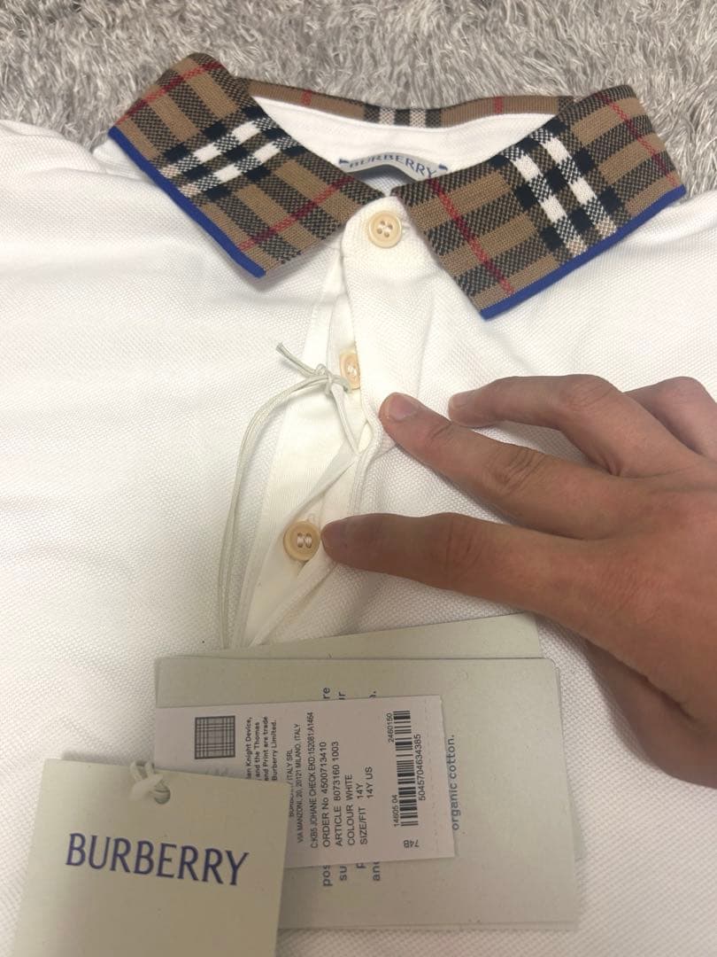 【タグ付き】BURBERRY KIDS ポロシャツ 14Y