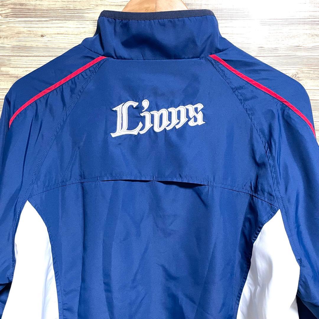 美品 埼玉西武ライオンズ ブルゾン 刺繍 Lサイズ グラウンドコート