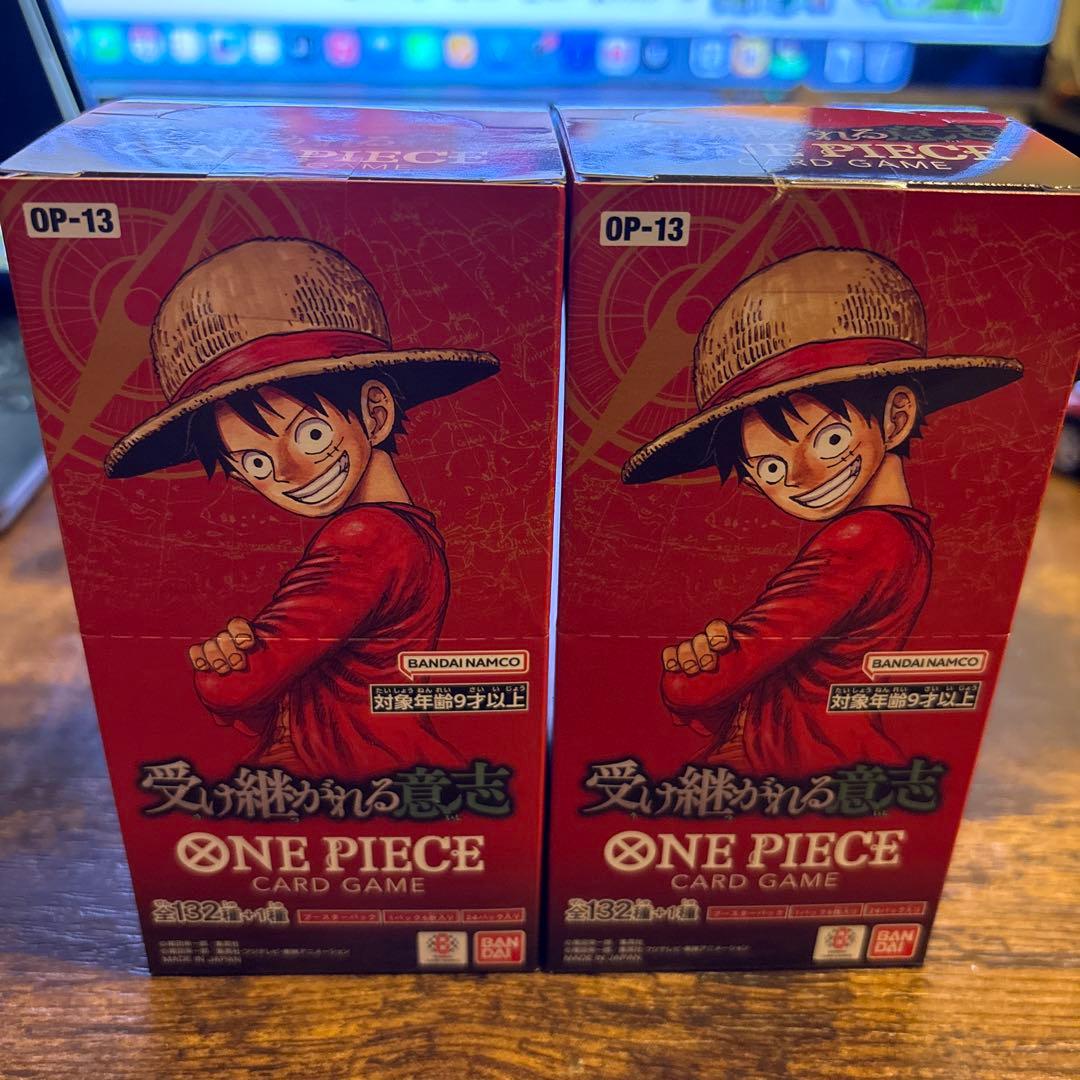新品未開封ONE PIECE CARD GAME 受け継がれる意志　2箱セット