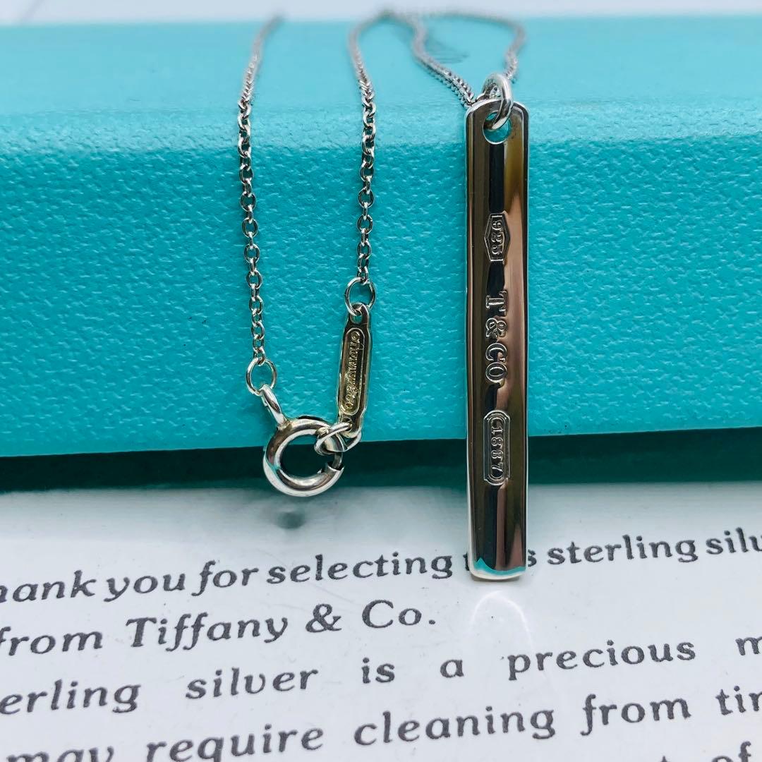 極美品✨ ティファニー ネックレス 1837 プレート AG925