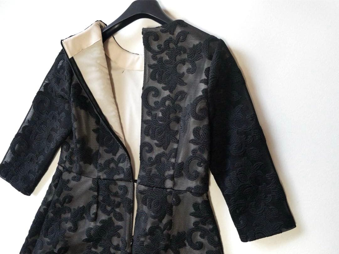 Leilian レリアン レースデザイン ミディ丈 ワンピース 9